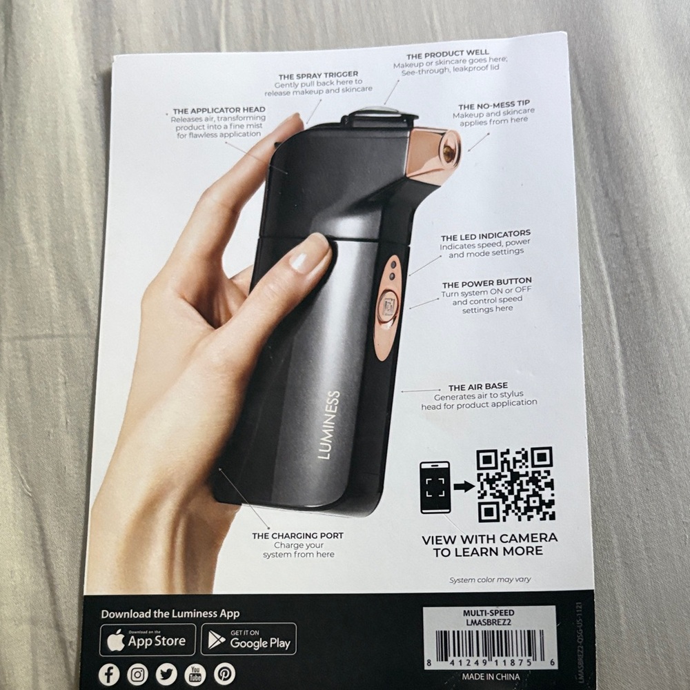 Luminess airbrush